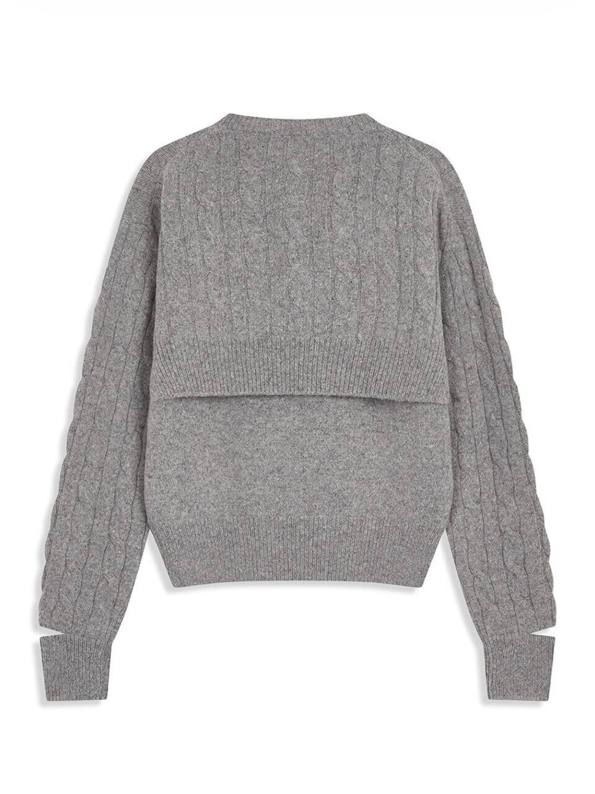 【BRAND SELECT】 OPEN YY / Convertible Cable Knit