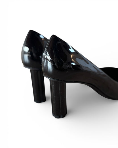 【Salvatore Ferragamo】Floral Heel Pointed-Toe Pumps