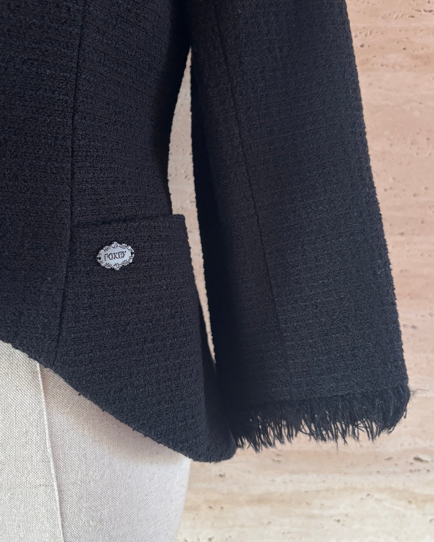 【FOXEY】Fringe Tweed Jacket