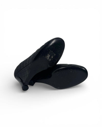 【CHANEL】Quilting Wedge Sole Pumps