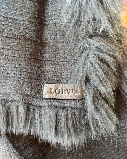【LOEWE】Long Fox Fur Stole