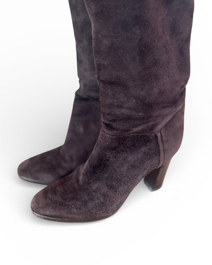 【HERMES】Suede Long Boots