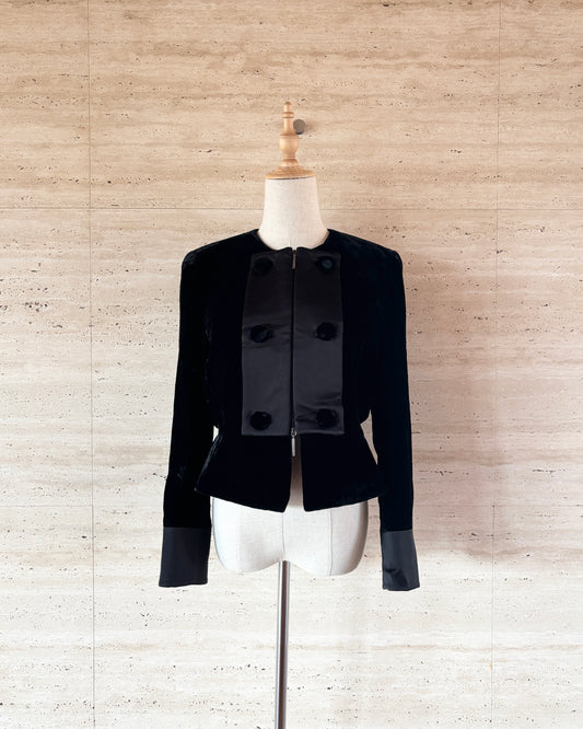 【GIORGIO ARMANI】Velour Jacket