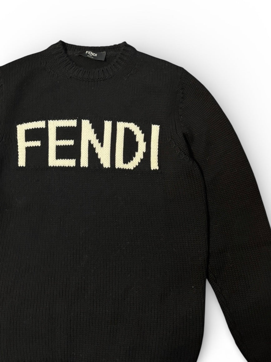 【VINTAGE ARCHIVE】 FENDI / Logo Knit