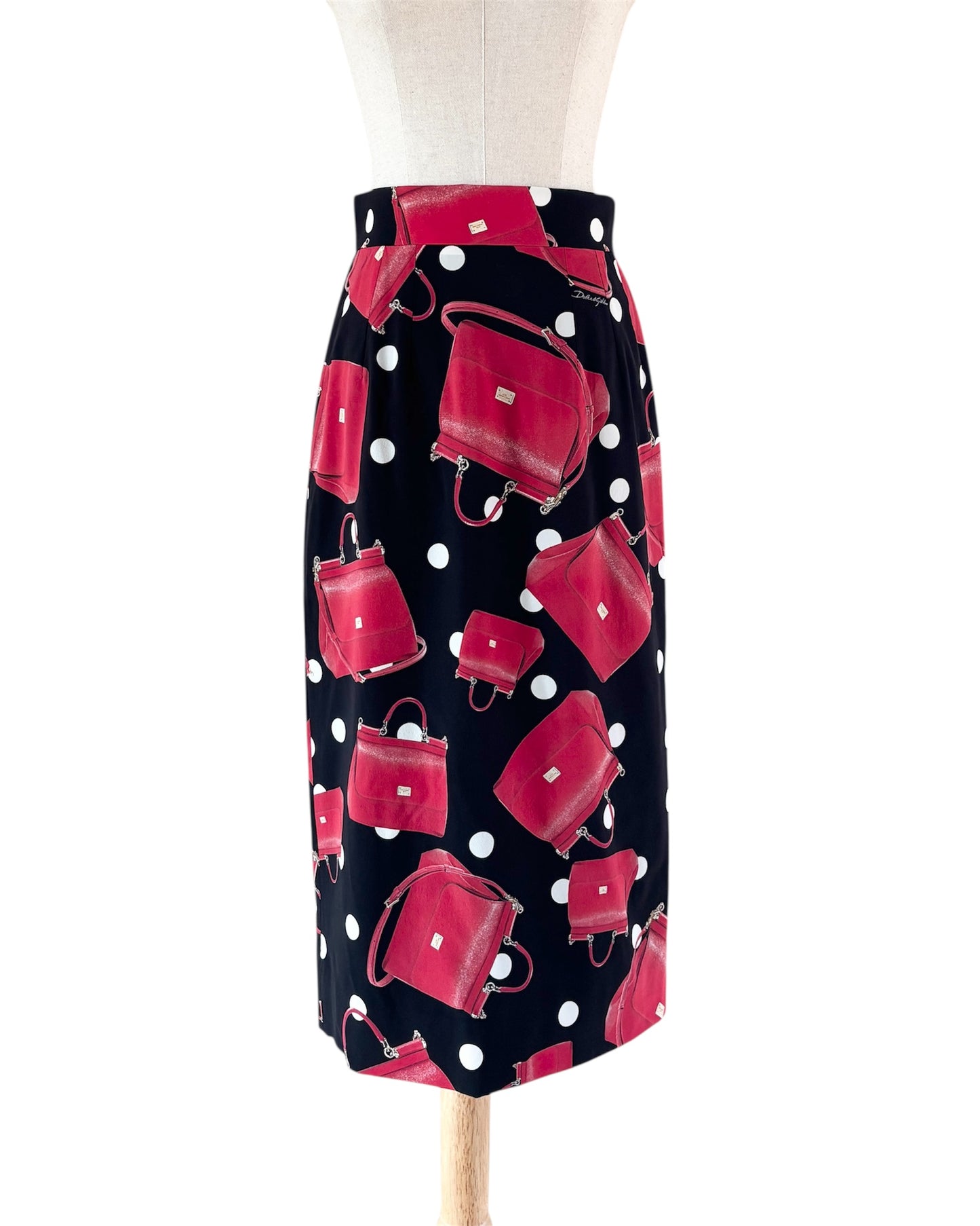 【Dolce&Gabbana】Bag Print Long Skirt