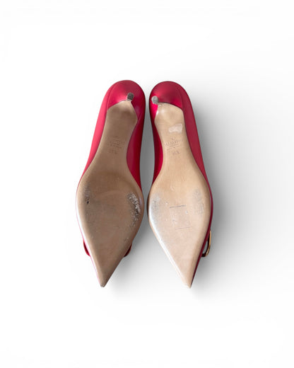 【VALENTINO】V Logo Pointed-Toe Pumps