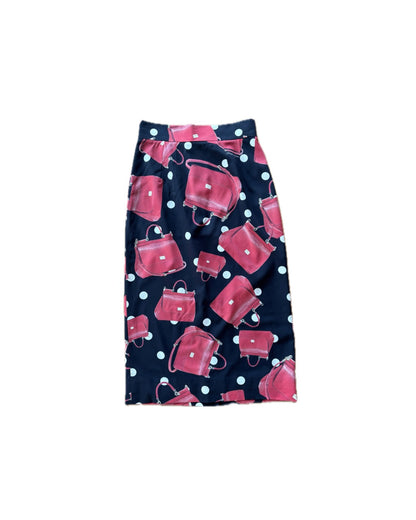 【Dolce&Gabbana】Bag Print Long Skirt