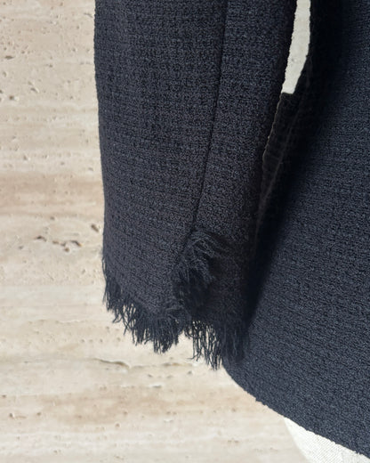 【FOXEY】Fringe Tweed Jacket