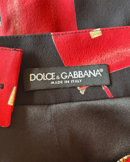 【Dolce&Gabbana】Bag Print Long Skirt