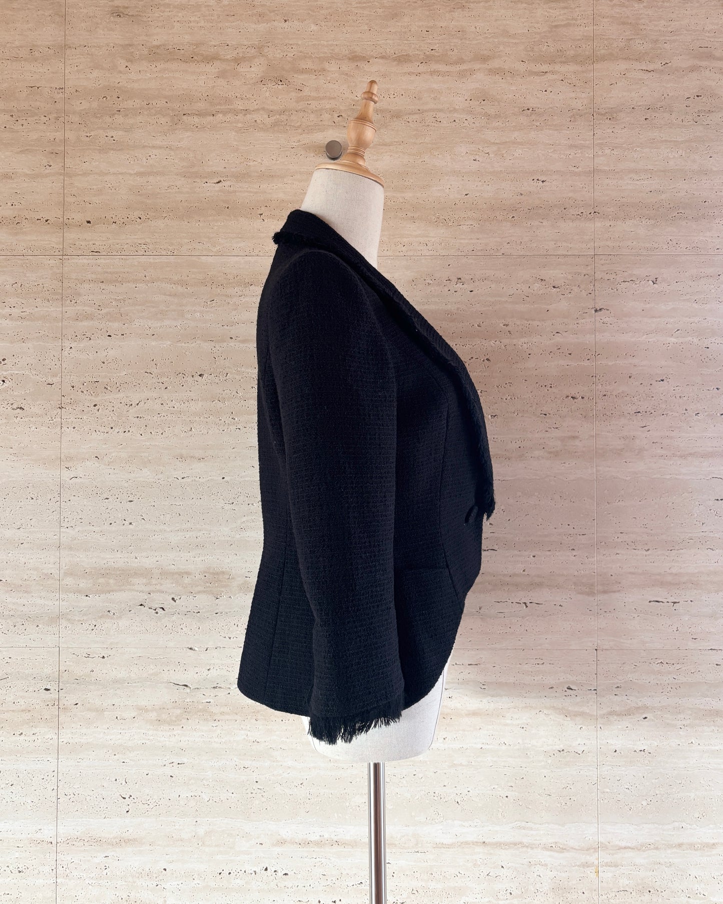 【FOXEY】Fringe Tweed Jacket