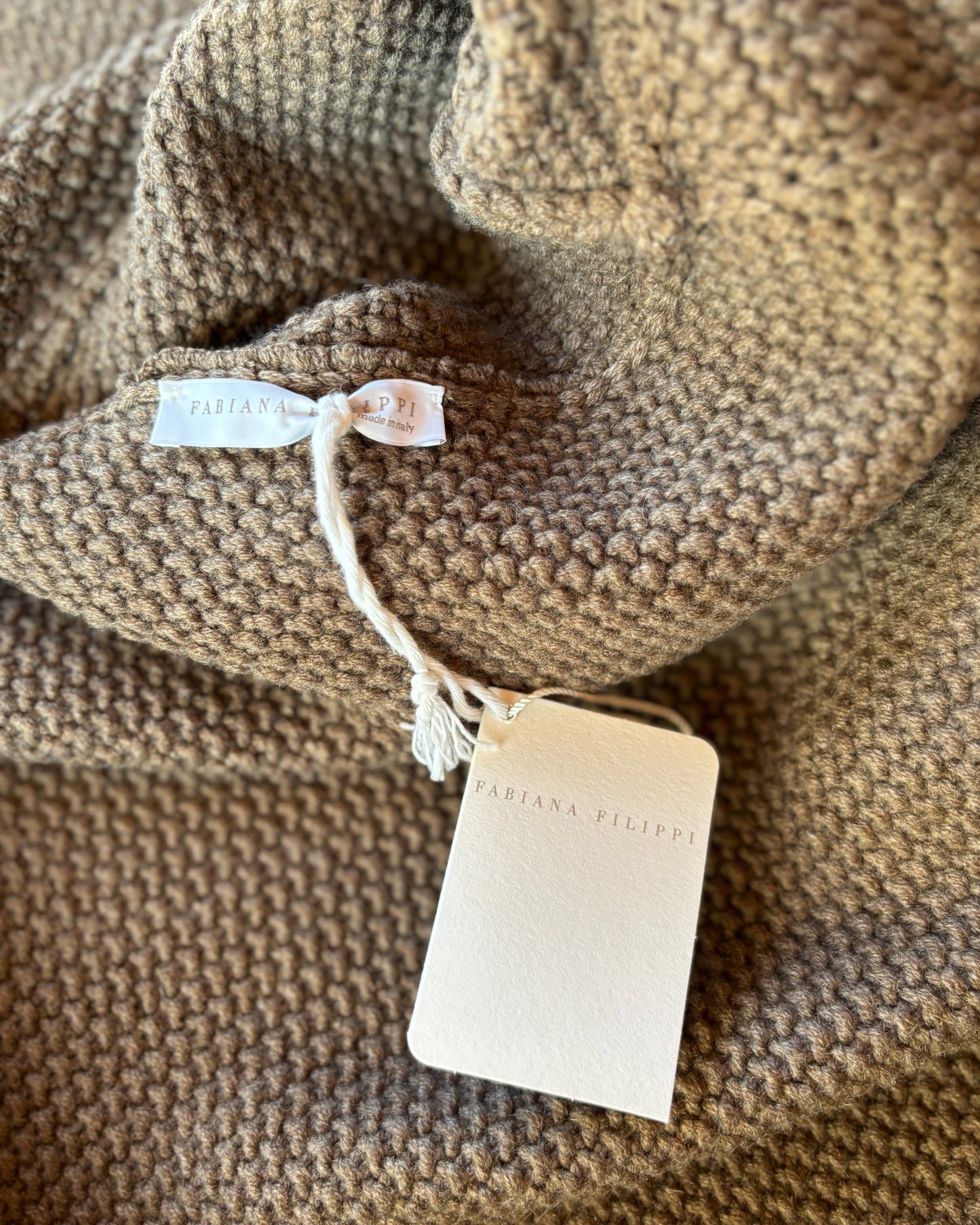 【FABIANA FILIPPI】turtleneck poncho