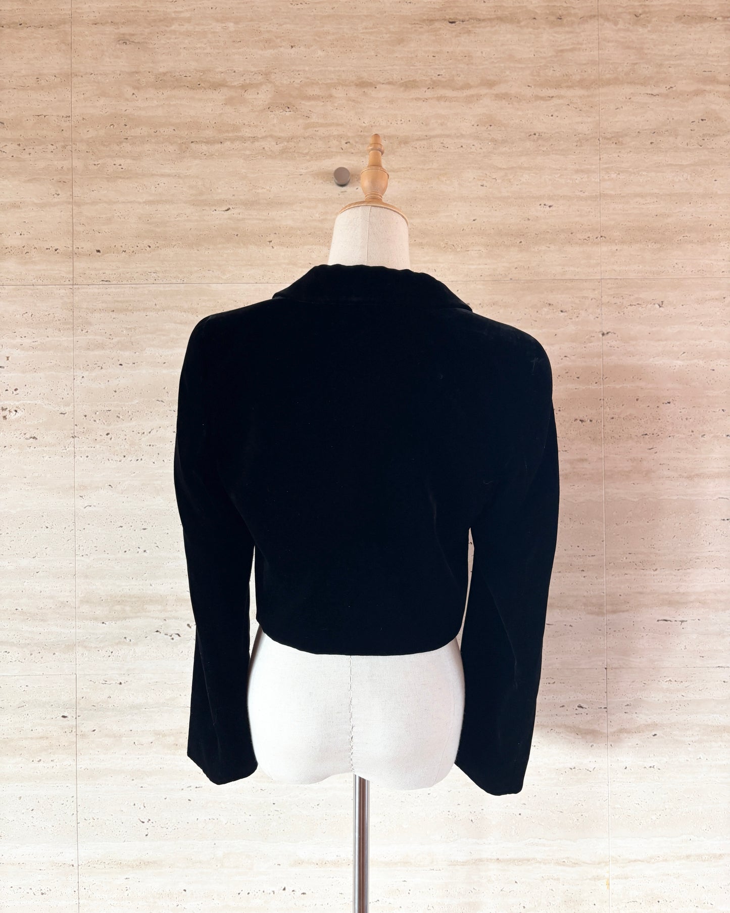 【GIORGIO ARMANI】Velour Short Jacket