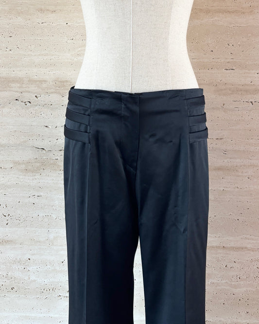 【EMPORIO ARMANI】Center Press Wide Pants