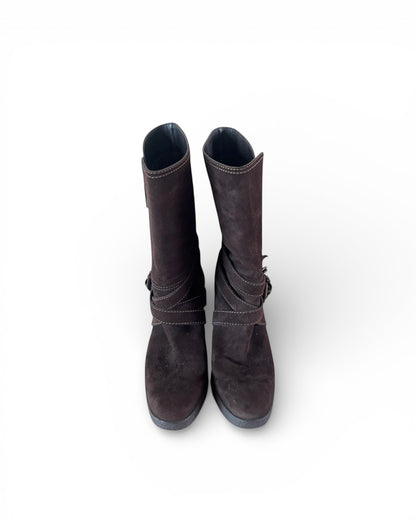 【TOD'S】Suede Short Boots