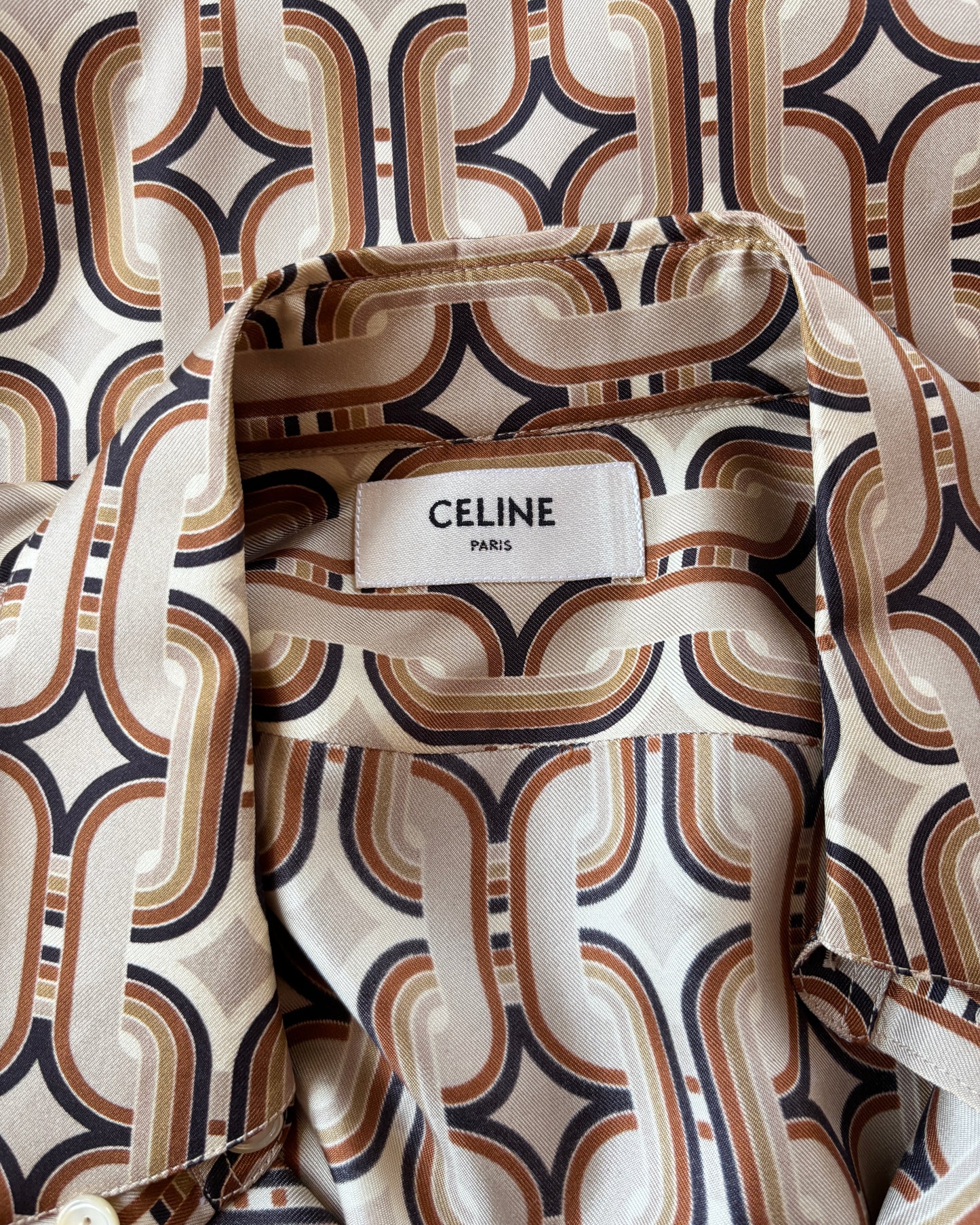 【CELINE】Chain Print Blouse