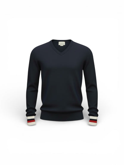 【VINTAGE ARCHIVE】 GUCCI / Line V-Neck Knit