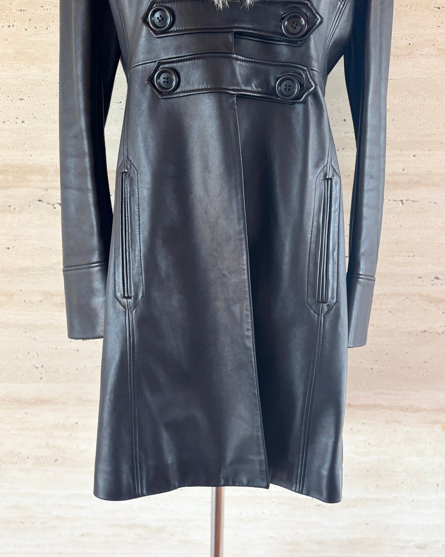 【LOEWE】Leather Coat