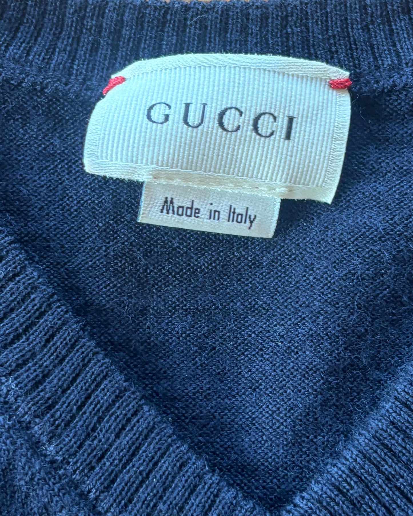 【GUCCI】Line V-Neck Knit