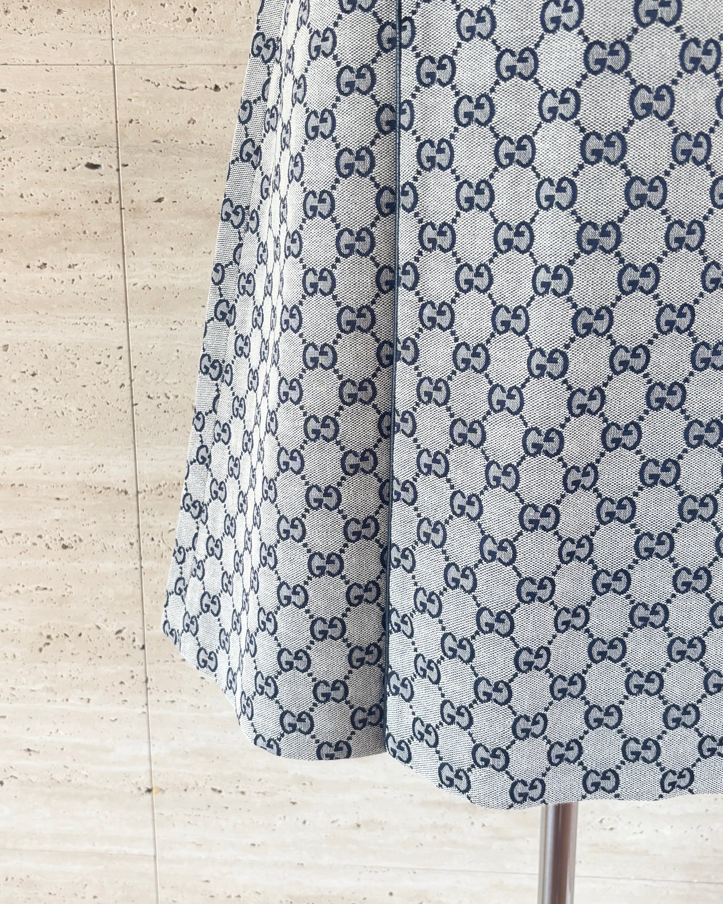 【GUCCI】Canvas Box Pleat Skirt