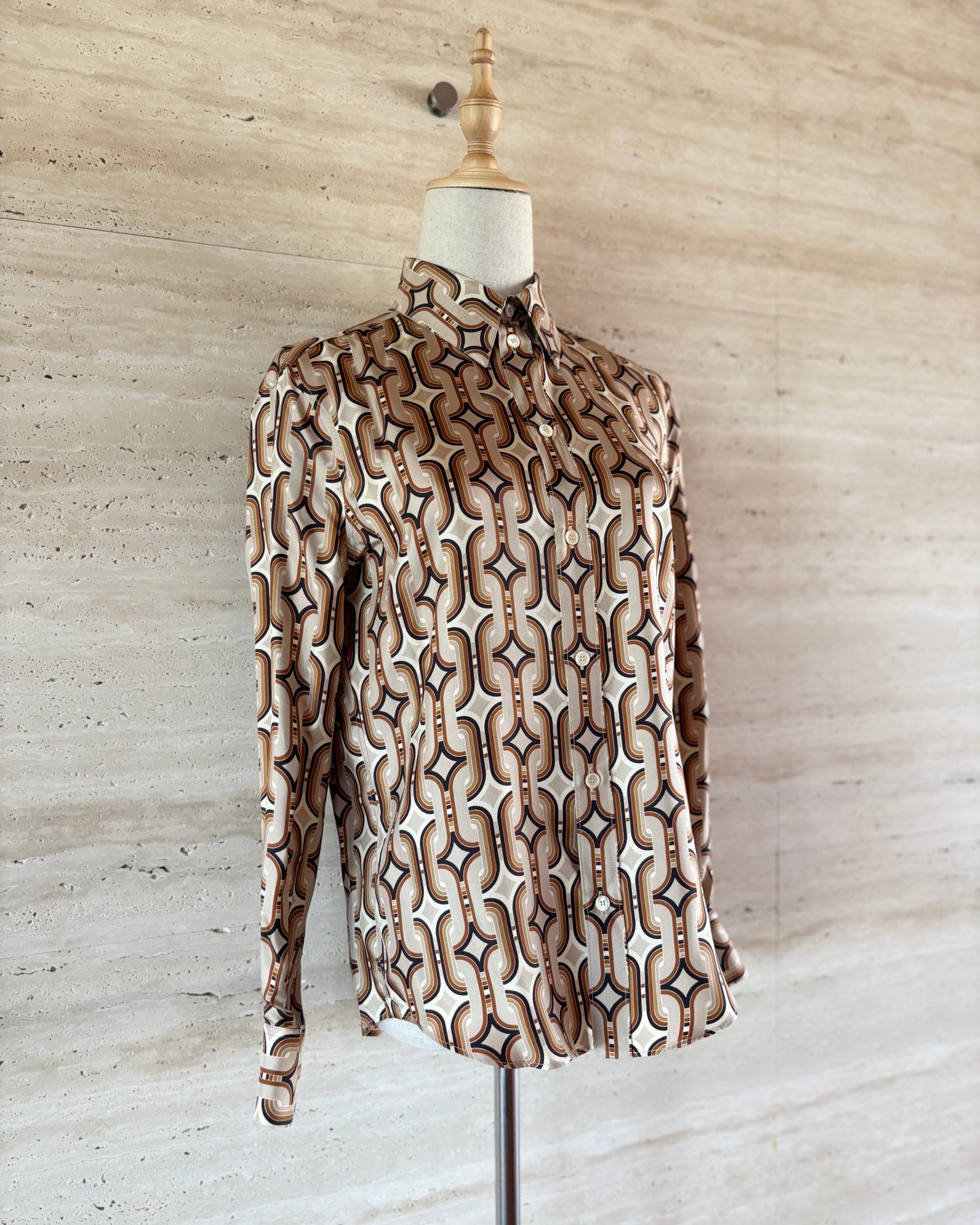 【CELINE】Chain Print Blouse