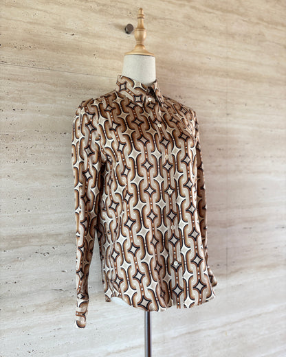 【CELINE】Chain Print Blouse