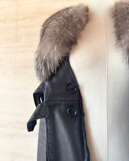 【LOEWE】Leather Coat