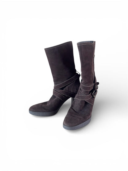【TOD'S】Suede Short Boots