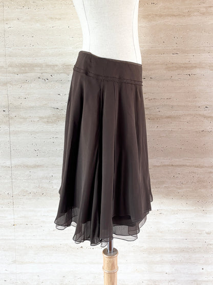 【FOXEY】Tulle Flare Silk Skirt