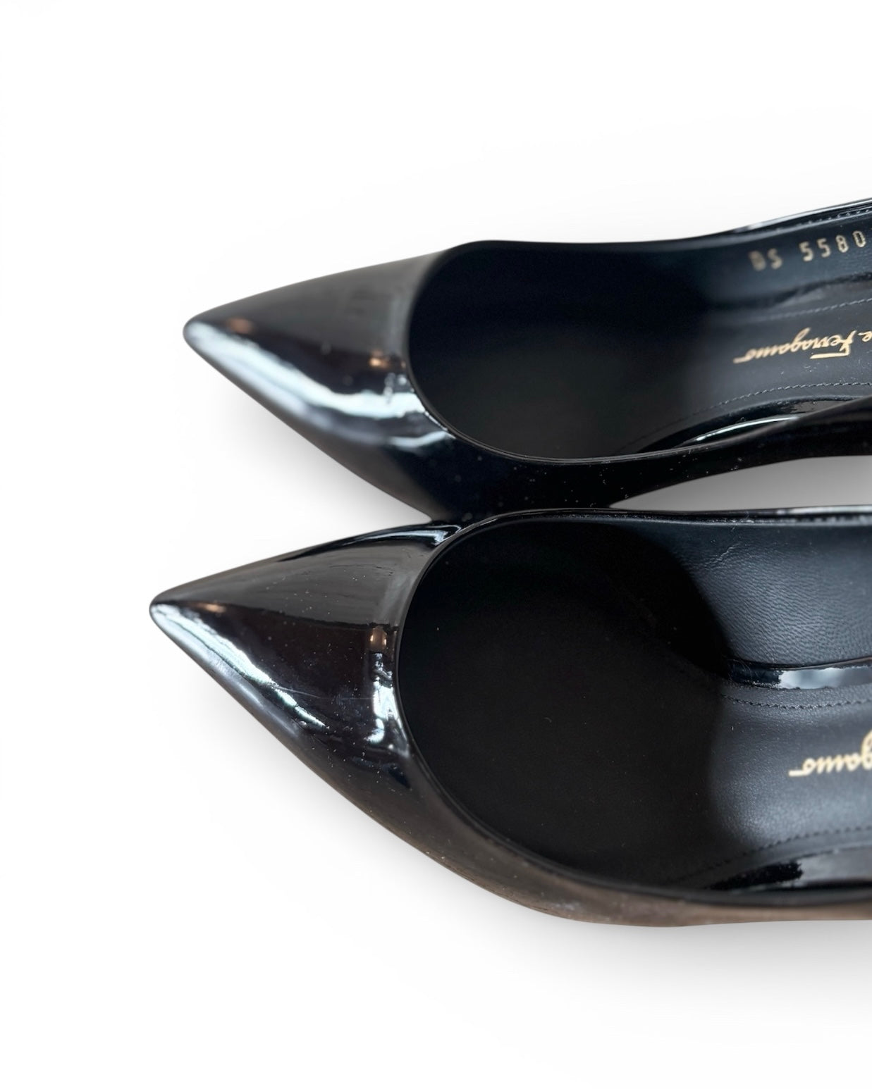 【Salvatore Ferragamo】Floral Heel Pointed-Toe Pumps