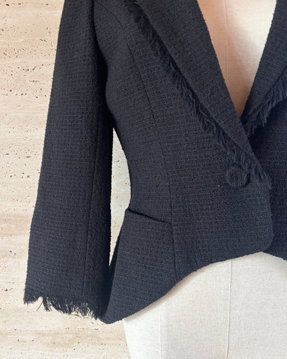 【FOXEY】Fringe Tweed Jacket