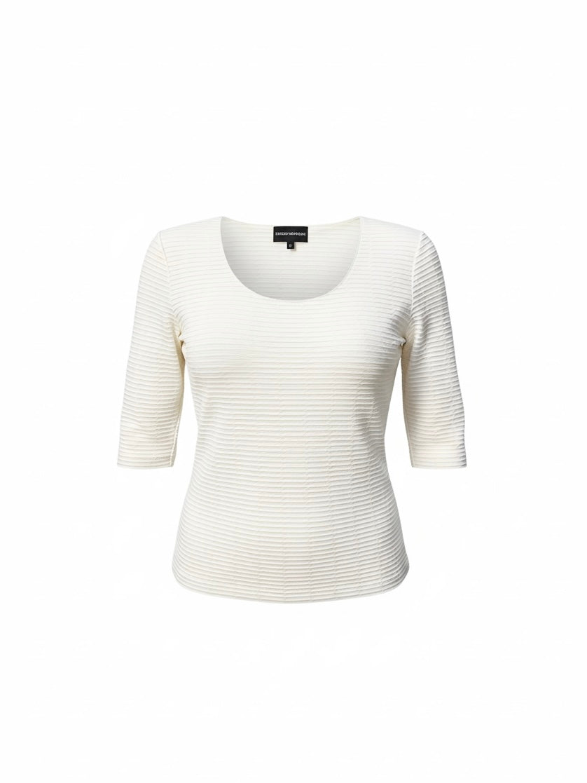 【VINTAGE ARCHIVE】 EMPORIO ARMANI / Half-Sleeve Design Top