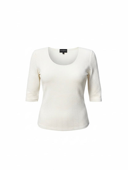【VINTAGE ARCHIVE】 EMPORIO ARMANI / Half-Sleeve Design Top