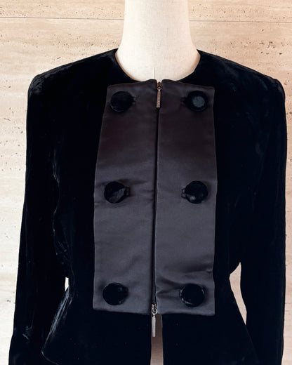 【GIORGIO ARMANI】Velour Jacket