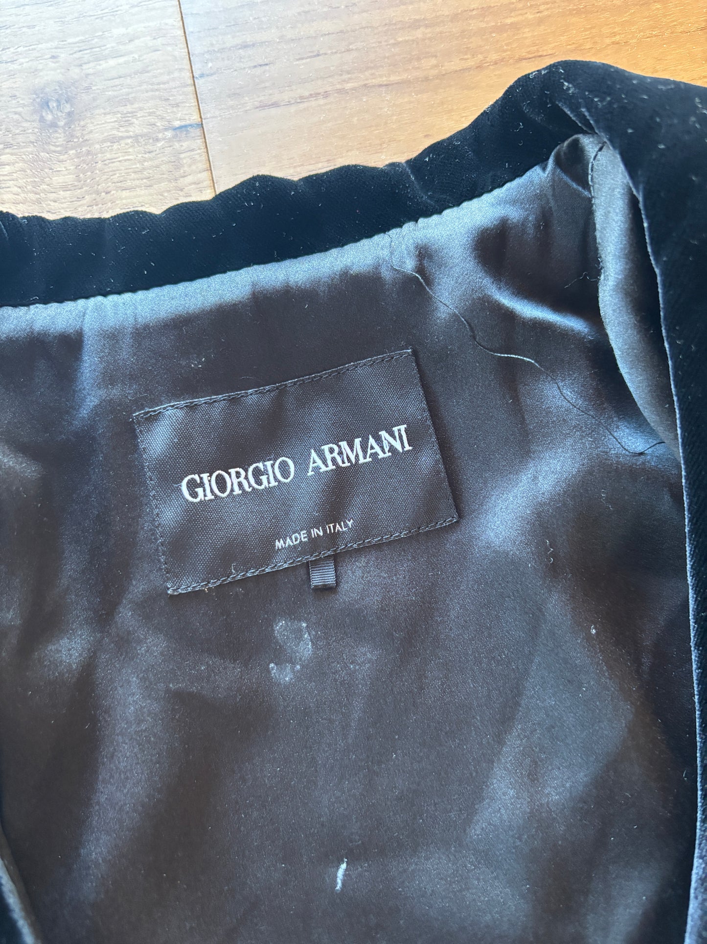 【GIORGIO ARMANI】Velour Short Jacket