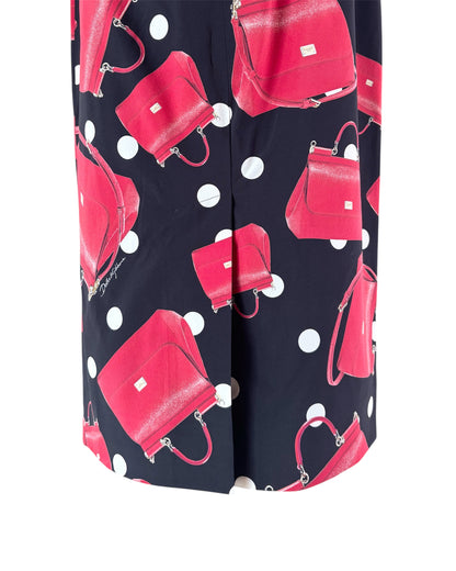 【Dolce&Gabbana】Bag Print Long Skirt