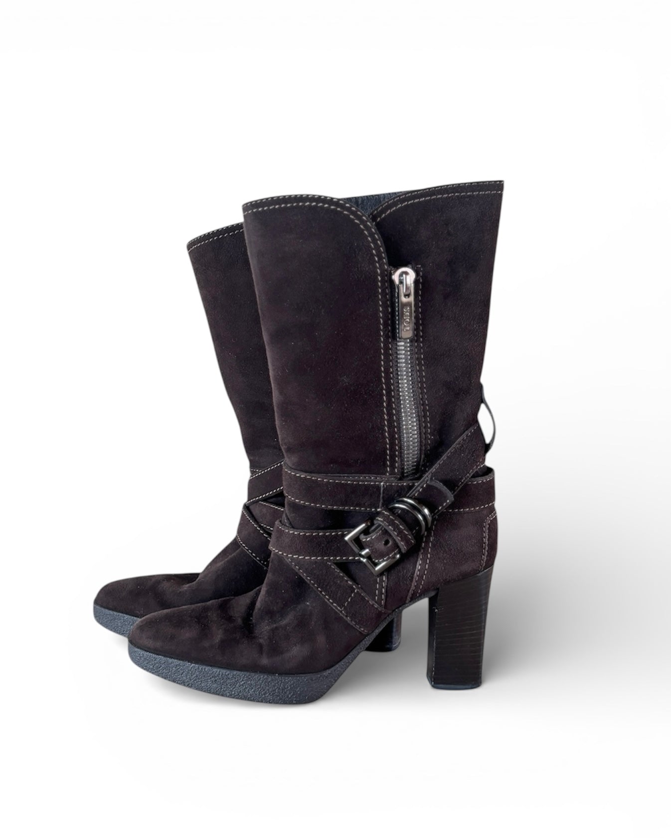 【TOD'S】Suede Short Boots