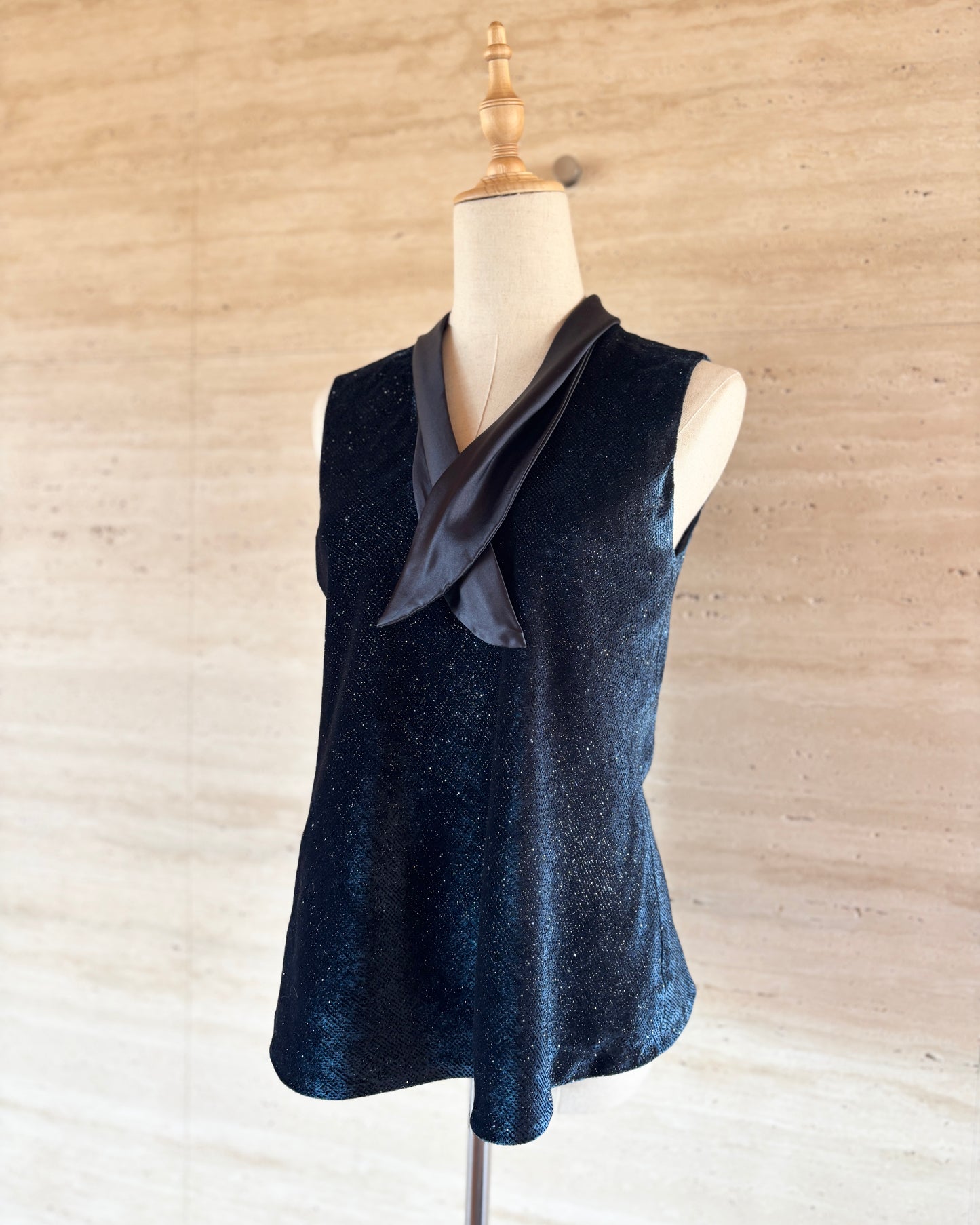 【GIORGIO ARMANI】Velour Stone-Detail Set-Up