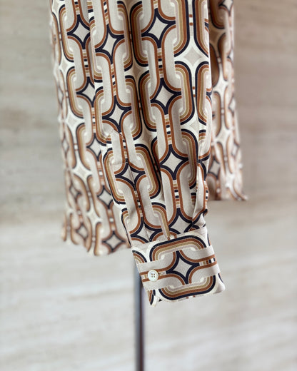 【CELINE】Chain Print Blouse