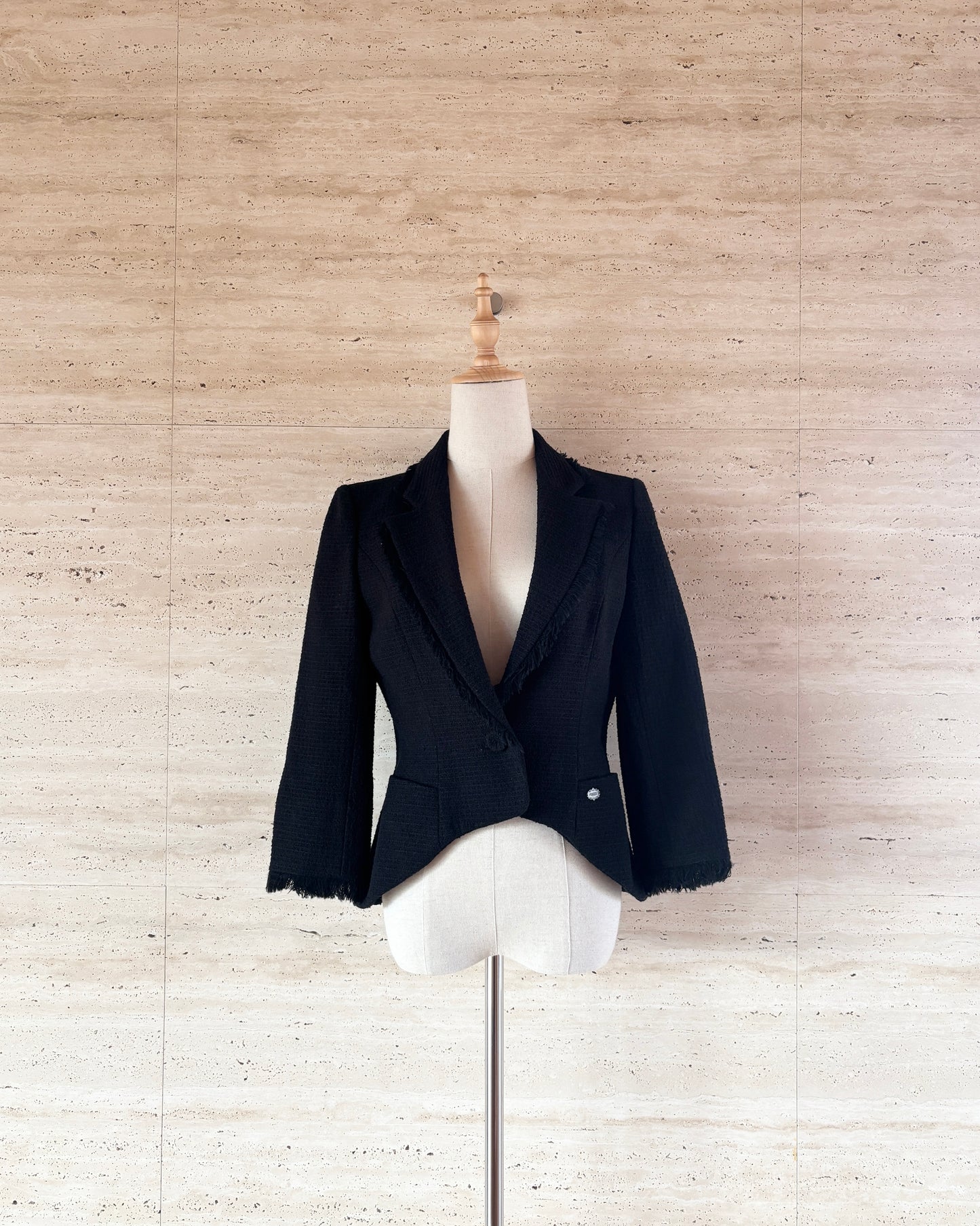 【FOXEY】Fringe Tweed Jacket