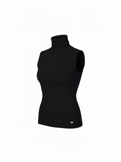 【VINTAGE ARCHIVE】 FOXEY / Sleeveless Turtleneck Knit Top