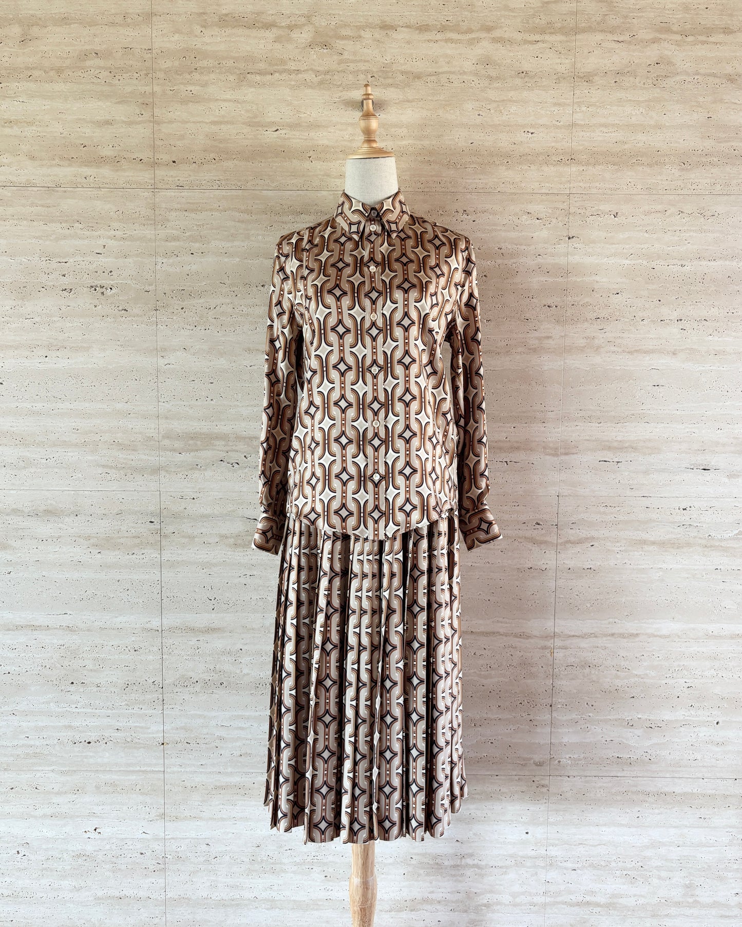 【CELINE】Chain Print Blouse