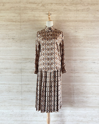 【CELINE】Chain Print Blouse