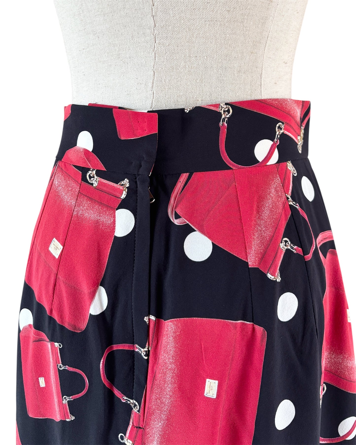 【Dolce&Gabbana】Bag Print Long Skirt