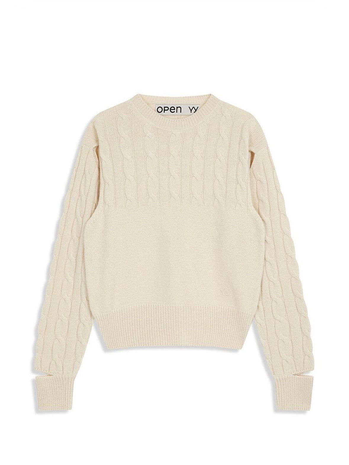 【BRAND SELECT】 OPEN YY / Convertible Cable Knit