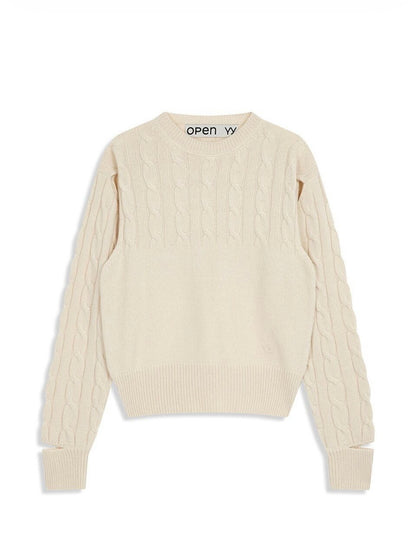 【BRAND SELECT】 OPEN YY / Convertible Cable Knit