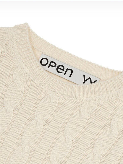 【BRAND SELECT】 OPEN YY / Convertible Cable Knit