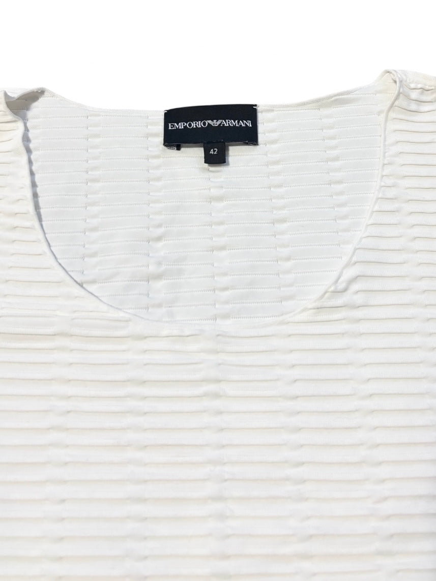 【VINTAGE ARCHIVE】 EMPORIO ARMANI / Half-Sleeve Design Top