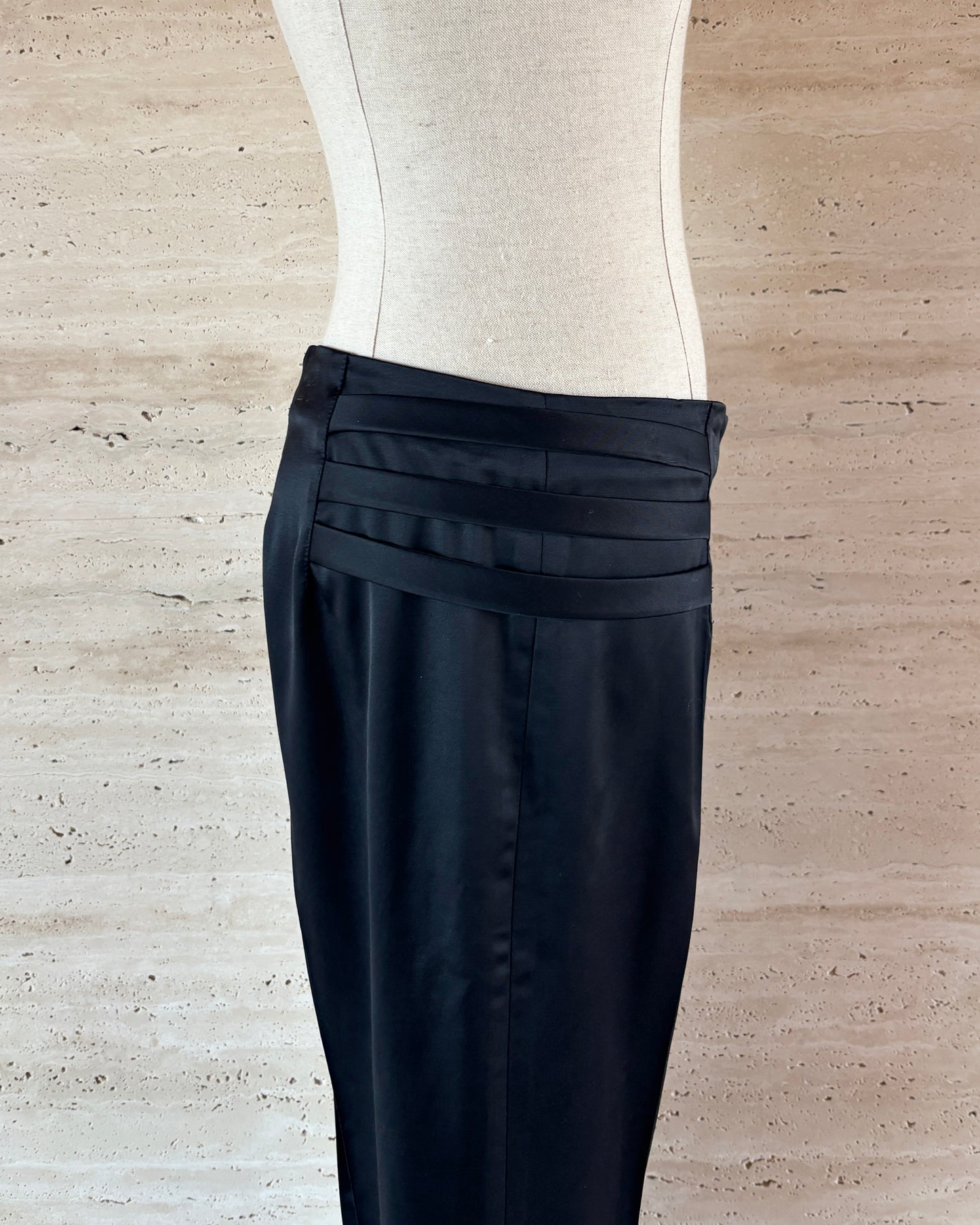 【EMPORIO ARMANI】Center Press Wide Pants