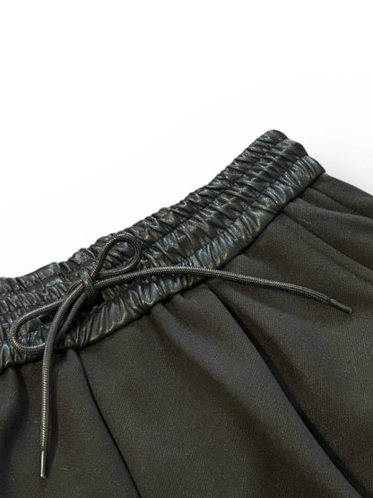 【ORIGINAL PICK】Eco Leather-Waist Short Pants