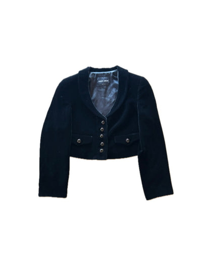【GIORGIO ARMANI】Velour Short Jacket